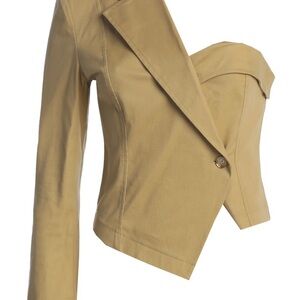 JLUXLABEL Camel Structured Blouse